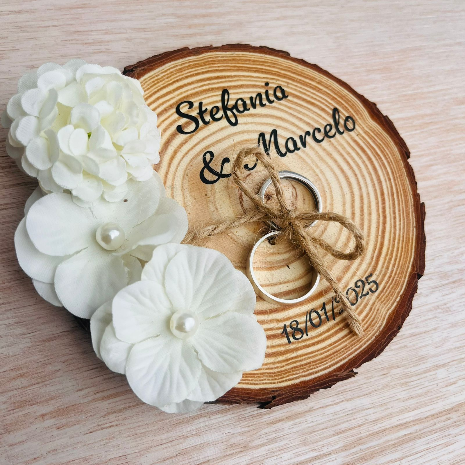 Porta Anillos de Madera
