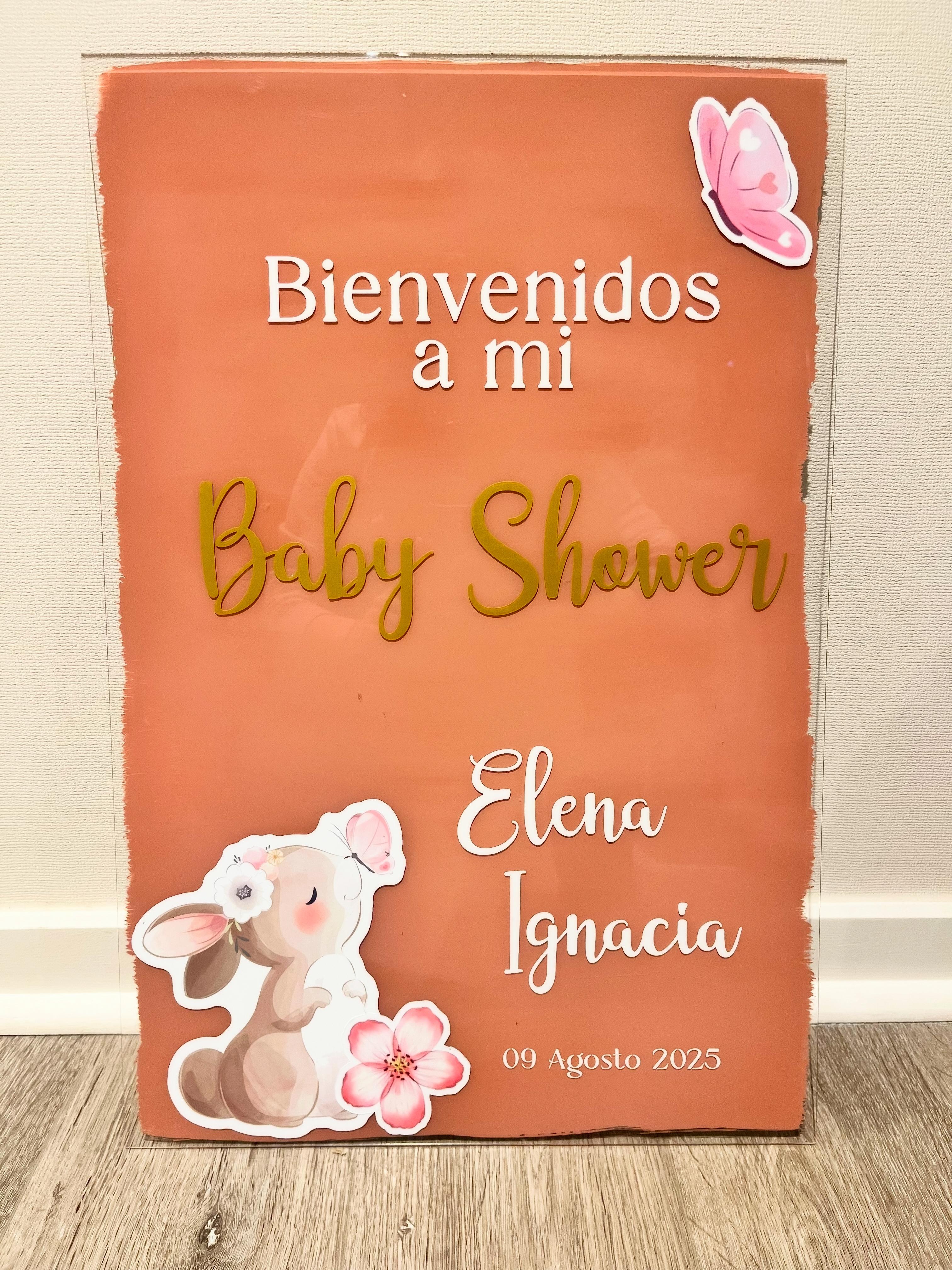 Letrero Baby Shower 40x60