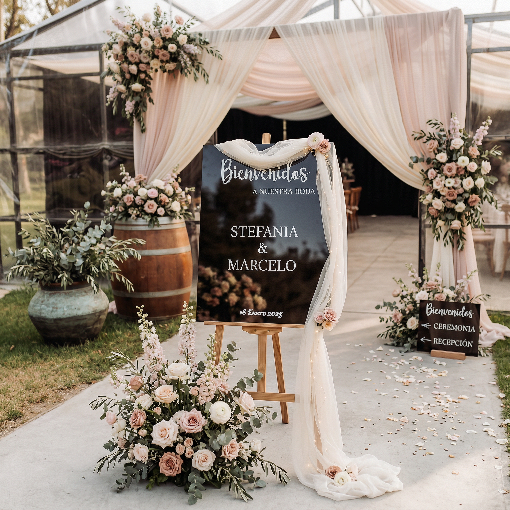 Letrero de Bienvenida Personalizado para Eventos