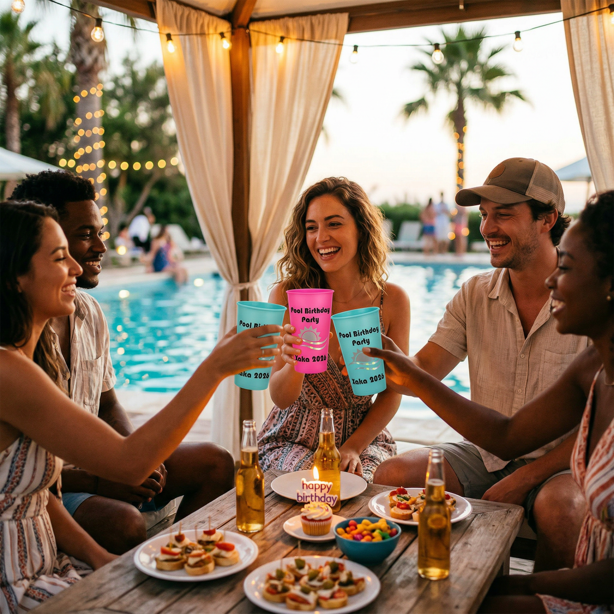 Pack 10 Vasos 380 cc|  Personalizados para Celebraciones